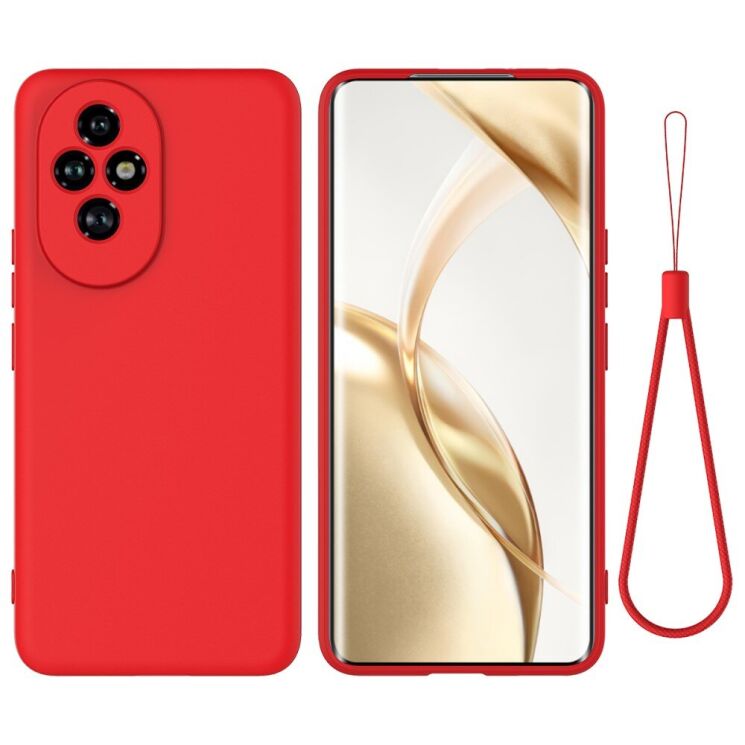 Защитный чехол Deexe Silicone Case для Honor 200 - Red: фото 1 из 8