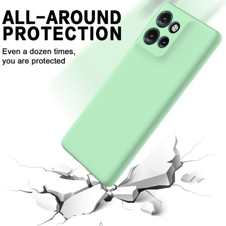 Защитный чехол Deexe Silicone Case для Motorola Edge 50 Neo - Red: фото 4 из 8