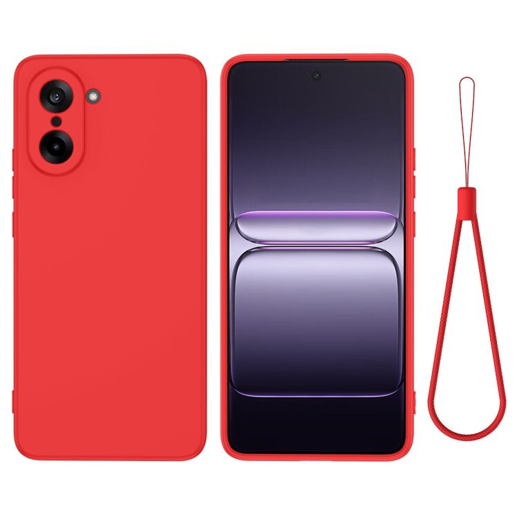 Защитный чехол Deexe Silicone Case для OnePlus Nord CE 5 / Ace 5 Racing - Red: фото 1 из 8