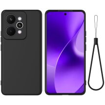 Силиконовый (TPU) чехол Deexe Silicone Case для Realme 15 Pro - Black: фото 1 из 9