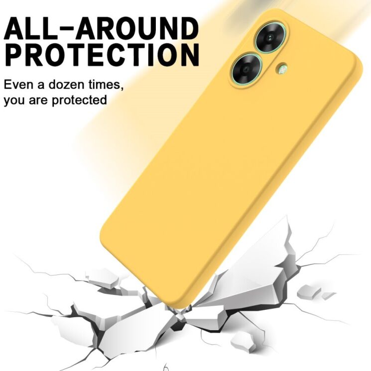 Защитный чехол Deexe Silicone Case для Realme Note 60 - Black: фото 5 из 8