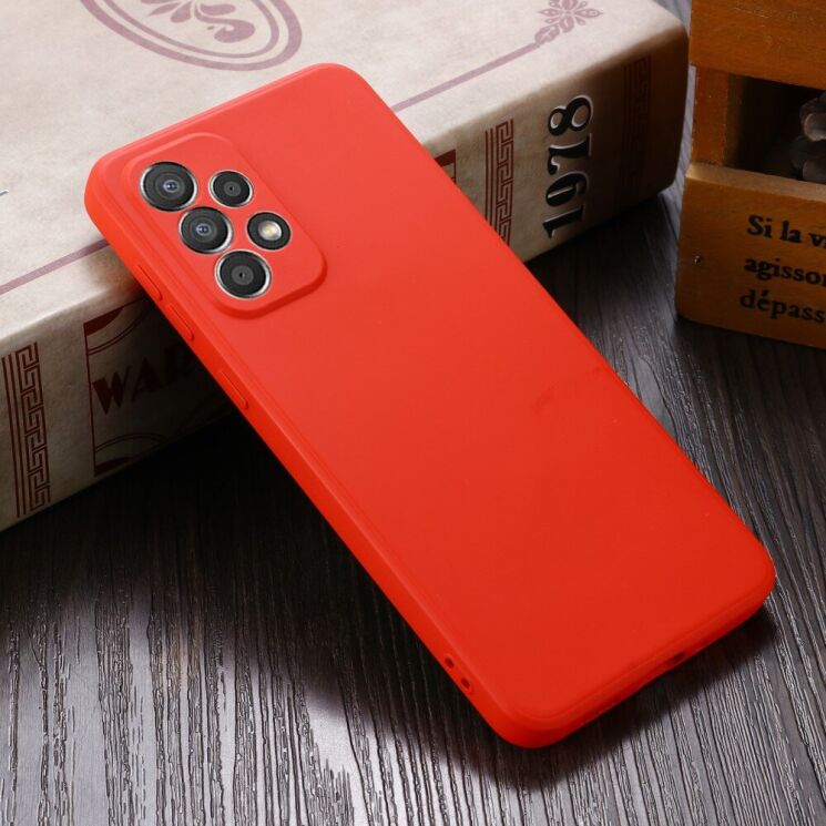 Защитный чехол Deexe Silicone Case для Samsung Galaxy A33 (A336) - Red: фото 3 из 7