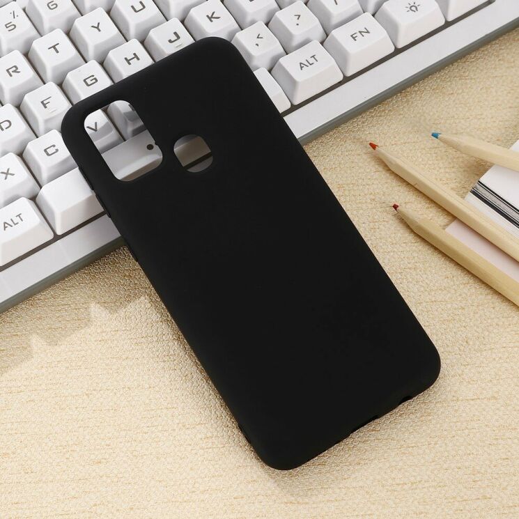 Защитный чехол Deexe Silicone Case для Samsung Galaxy M31 (M315) - Black: фото 5 из 5