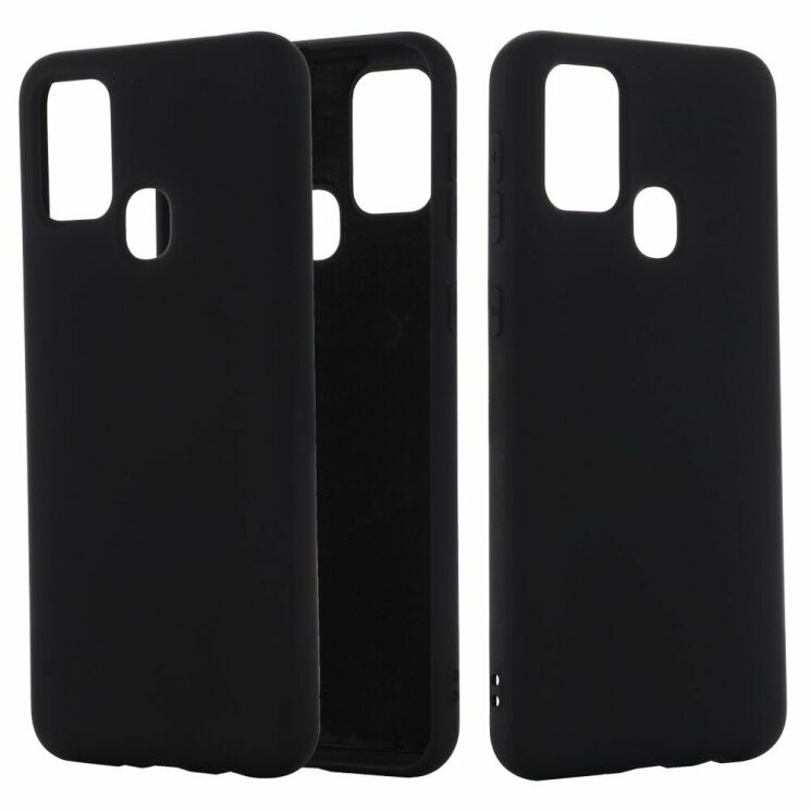 Защитный чехол Deexe Silicone Case для Samsung Galaxy M31 (M315) - Black: фото 1 из 5