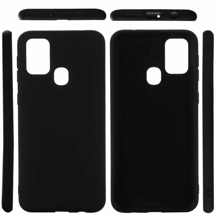 Защитный чехол Deexe Silicone Case для Samsung Galaxy M31 (M315) - Black: фото 2 из 5