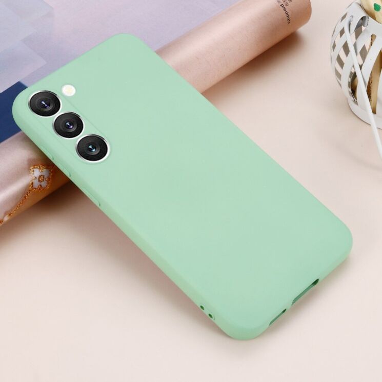 Защитный чехол Deexe Silicone Case для Samsung Galaxy S23 Plus - Green: фото 4 из 7