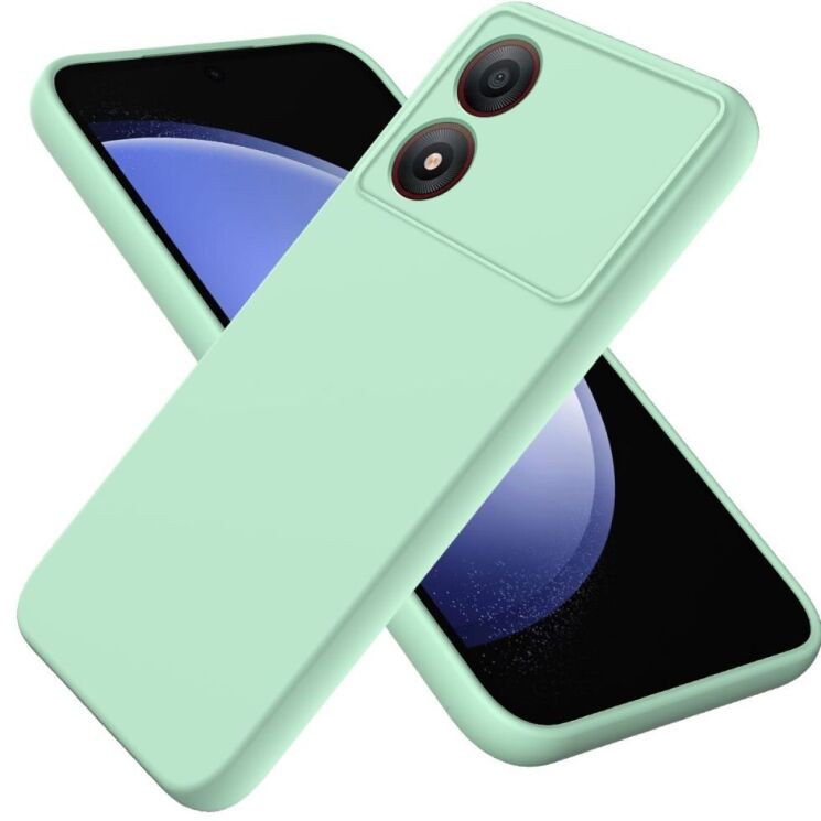 Защитный чехол Deexe Silicone Case для ZTE Blade A34 - Green: фото 1 из 8
