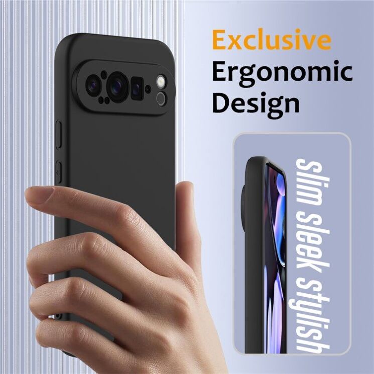 Защитный чехол Deexe Silicone Case with MagSafe для Google Pixel 9 Pro - Dark Blue: фото 5 из 9