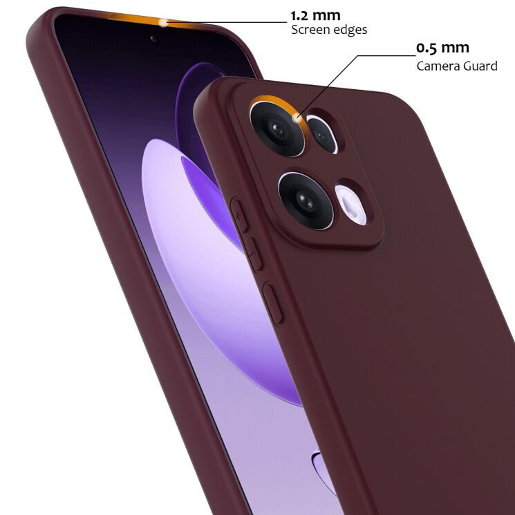 Защитный чехол Deexe Silicone Case with MagSafe для OPPO Reno 13 Pro 5G - Black: фото 8 из 10