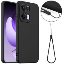 Защитный чехол Deexe Silicone Case with MagSafe для OPPO Reno 13 Pro 5G - Black: фото 1 из 10