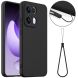 Защитный чехол Deexe Silicone Case with MagSafe для OPPO Reno 13 Pro 5G - Black (376731B). Фото 1 из 10