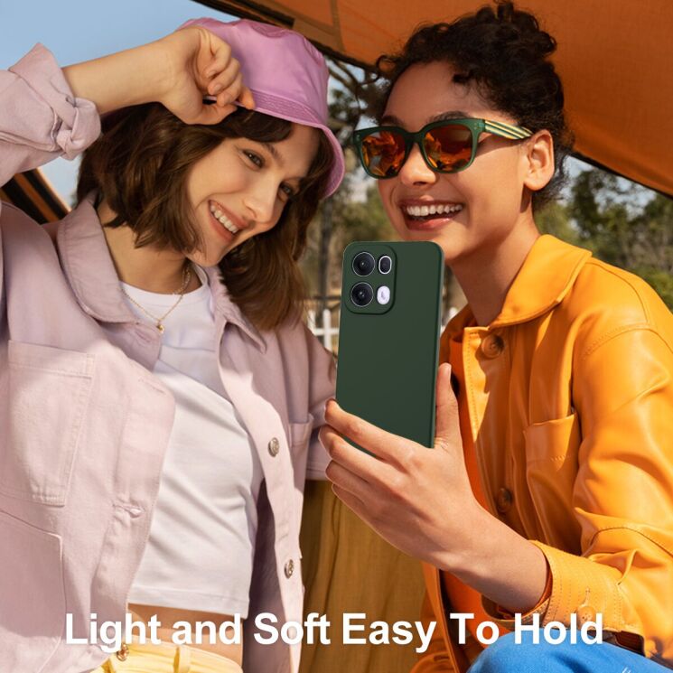 Защитный чехол Deexe Silicone Case with MagSafe для OPPO Reno 13 Pro 5G - Black: фото 10 из 10