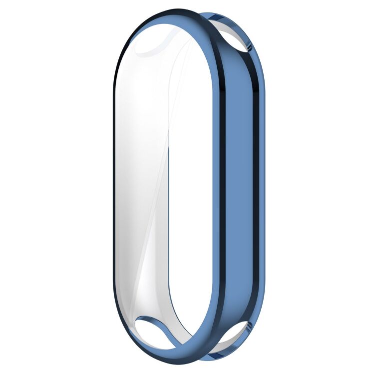 Захисний чохол Deexe Silicone Frame для Xiaomi Smart Band 11 - Blue: фото 2 з 4