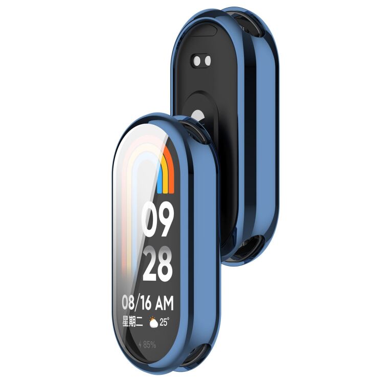 Захисний чохол Deexe Silicone Frame для Xiaomi Smart Band 11 - Blue: фото 3 з 4