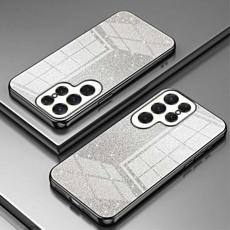 Защитный чехол Deexe Sparkles Cover для Samsung Galaxy S24 Ultra - Black: фото 2 из 7