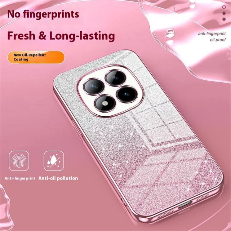Защитный чехол Deexe Sparkles Cover для Xiaomi Redmi Note 15 Pro Plus / Poco M8 Pro 5G - Pink: фото 4 из 7