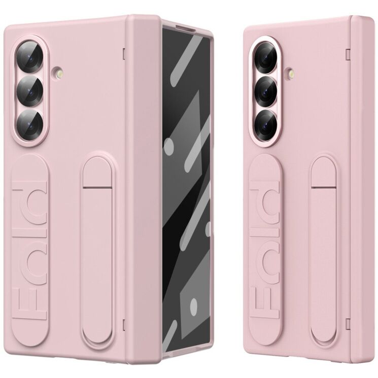 Захисний чохол Deexe Standing Grip для Samsung Galaxy Fold 7 - Pink: фото 1 з 7