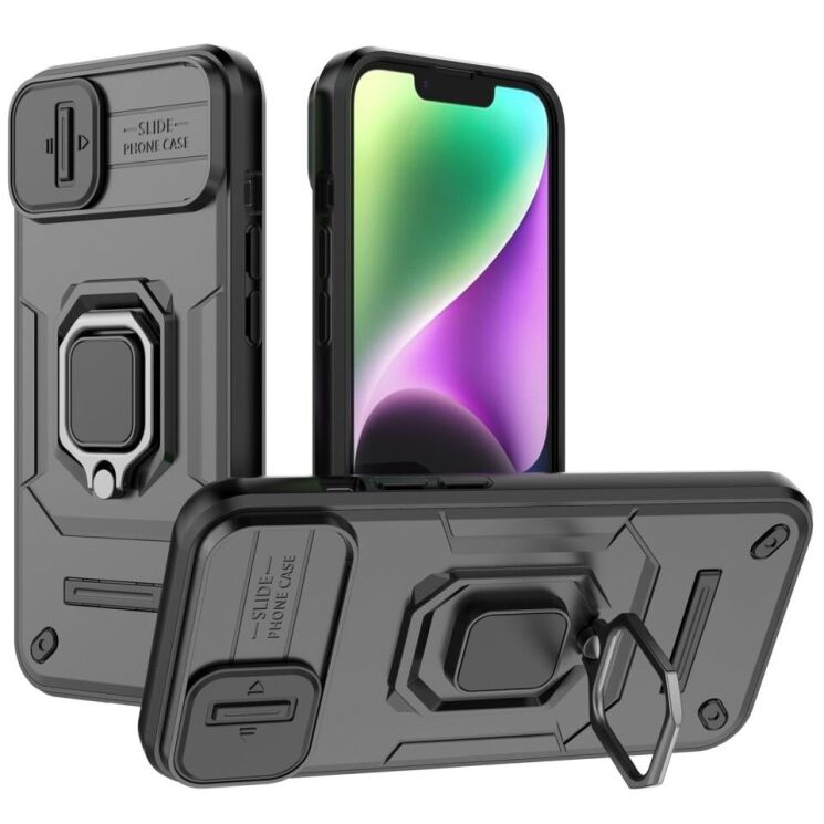 Защитный чехол Deexe Stellar Shield для Apple iPhone 15 Plus - Black: фото 1 из 9