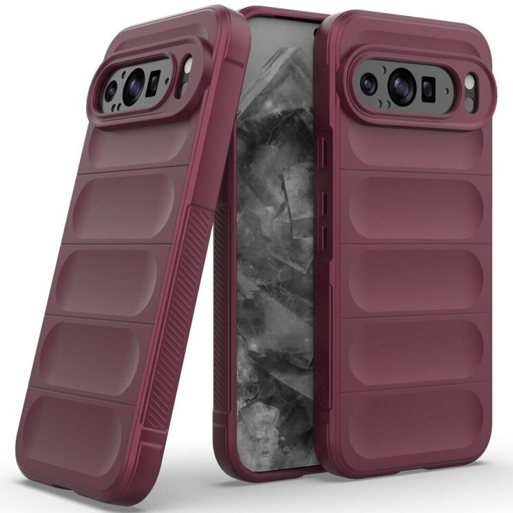 Захисний чохол Deexe Terra Case для Google Pixel 9 Pro XL - Wine Red: фото 3 з 7
