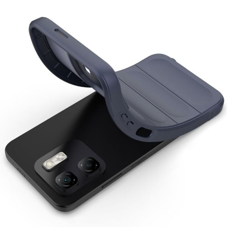 Защитный чехол Deexe Terra Case для Infinix Hot 50i - Dark Blue: фото 2 из 6