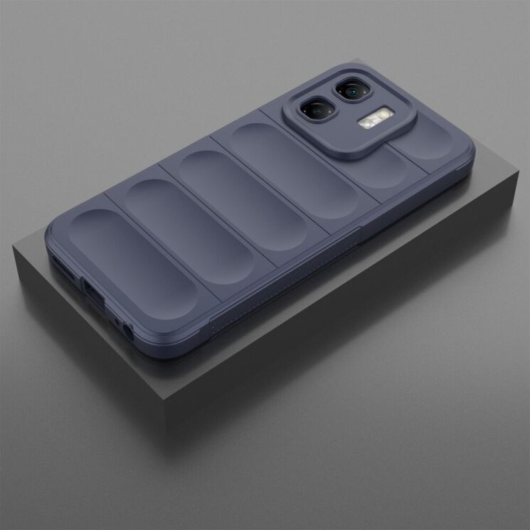 Защитный чехол Deexe Terra Case для Infinix Hot 50i - Dark Blue: фото 5 из 6