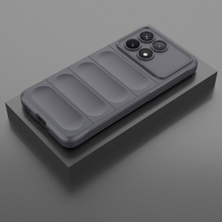 Защитный чехол Deexe Terra Case для Xiaomi Poco F6 Pro - Dark Grey: фото 2 из 5