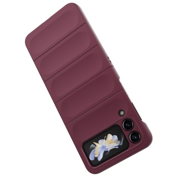 Защитный чехол Deexe Terra Case (FF) для Samsung Galaxy Flip 4 - Wine Red: фото 5 из 13