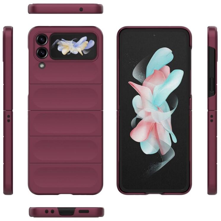 Защитный чехол Deexe Terra Case (FF) для Samsung Galaxy Flip 4 - Wine Red: фото 7 из 13