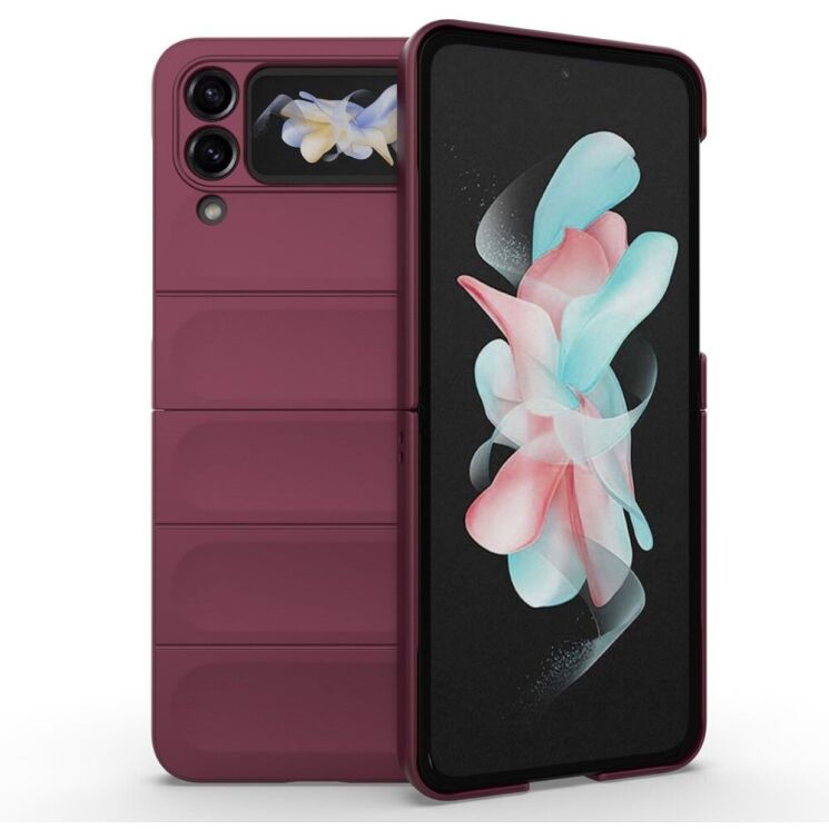 Защитный чехол Deexe Terra Case (FF) для Samsung Galaxy Flip 4 - Wine Red: фото 6 из 13