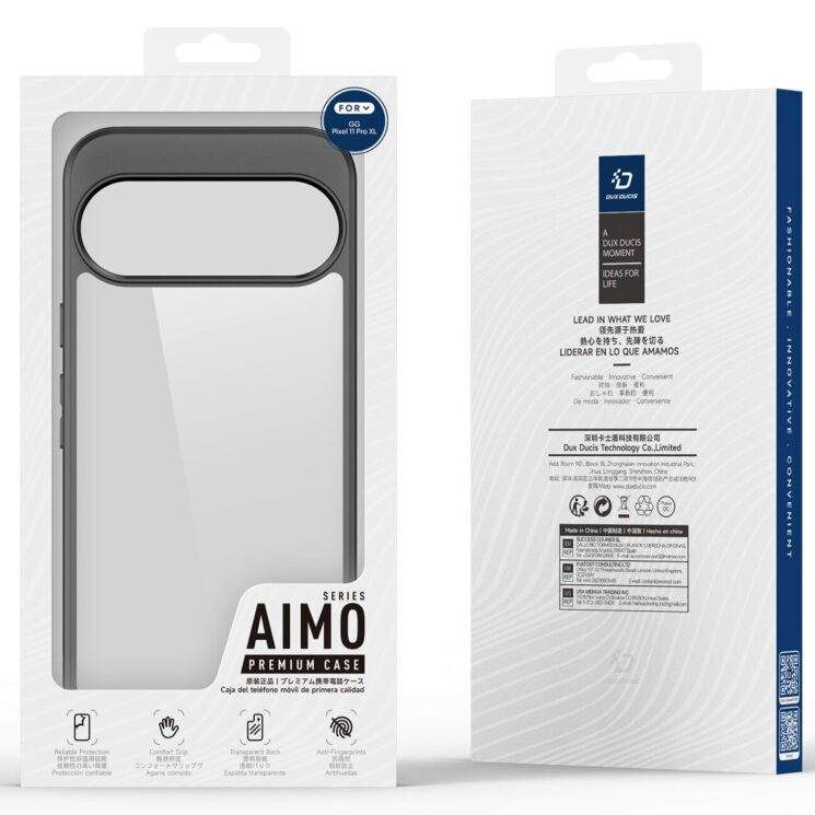 Защитный чехол DUX DUCIS Aimo Series для Google Pixel 11 Pro XL - Black: фото 10 из 11