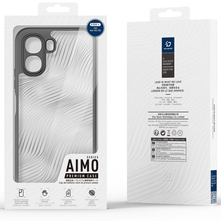 Захисний чохол DUX DUCIS Aimo Series для OPPO A6x - Black: фото 10 з 11