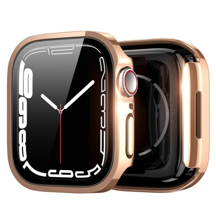Защитный чехол Dux Ducis Hamo Series для Apple Watch 44 mm - Rose Gold: фото 2 из 11