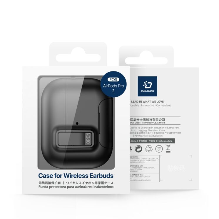 Захисний чохол DUX DUCIS PECQ Series для Apple AirPods Pro 2 - White: фото 16 з 16