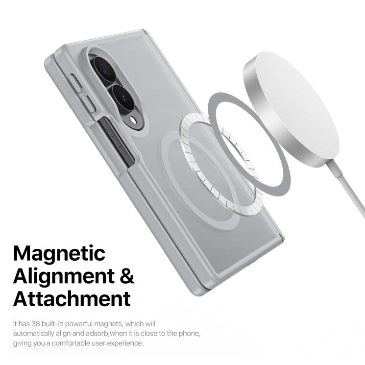 Защитный чехол DUX DUCIS Yind Series MagSafe (FF) для Samsung Galaxy Fold 8 - Grey (424506H) Защитный чехол DUX DUCIS Yind Series MagSafe (FF) для Samsung Galaxy Fold 8 - Grey: фото 6 из 10