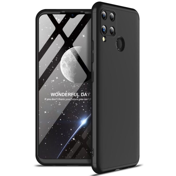 Защитный чехол GKK Double Dip Case для Realme C15 - Black: фото 1 из 12