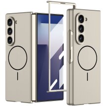 Защитный чехол GKK Magnetic Shell для Samsung Galaxy Fold 7 - Titanium Grey: фото 1 из 6