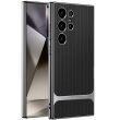 Защитный чехол GKK Woven Pattern для Samsung Galaxy S24 Ultra (S928) - Black (375812B)