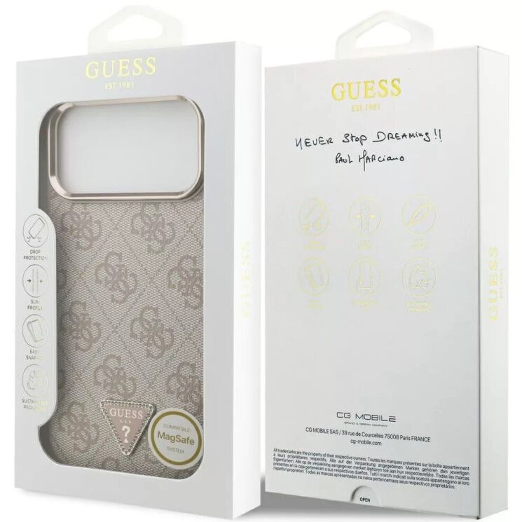 Защитный чехол Guess 4G Triangle Logo MagSafe для iPhone 18 Pro Max / 17 Pro Max (GUHMP18XP4GTDGMP) - Rose Gold: фото 7 из 7