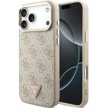 Защитный чехол Guess 4G Triangle Logo MagSafe для iPhone 18 Pro Max / 17 Pro Max (GUHMP18XP4GTDGMP) - Rose Gold: фото 1 из 7