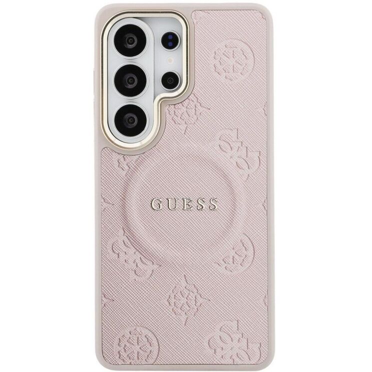Захисний чохол Guess Saffiano Peony Embossed Ring MagSafe для Samsung Galaxy S26 Ultra (S948) GUHMS26LPSAMSECP - Pink (408542P) Захисний чохол Guess Saffiano Peony Embossed Ring MagSafe для Samsung Galaxy S26 Ultra (S948) GUHMS26LPSAMSECP - Pink: фото 2 з 9