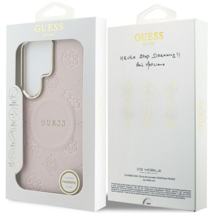 Захисний чохол Guess Saffiano Peony Embossed Ring MagSafe для Samsung Galaxy S26 Ultra (S948) GUHMS26LPSAMSECP - Pink (408542P) Захисний чохол Guess Saffiano Peony Embossed Ring MagSafe для Samsung Galaxy S26 Ultra (S948) GUHMS26LPSAMSECP - Pink: фото 8 з 9