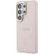Захисний чохол Guess Saffiano Peony Embossed Ring MagSafe для Samsung Galaxy S26 Ultra (S948) GUHMS26LPSAMSECP - Pink (408542P). Фото 3 з 9