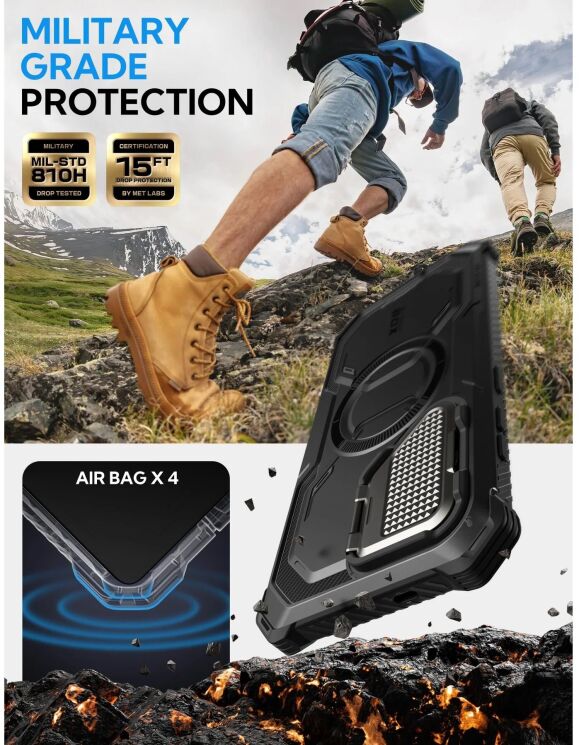 Защитный чехол i-Blason Armorbox Mag by Supcase для Samsung Galaxy S25 (S931) 843439156340 - Black: фото 7 из 12