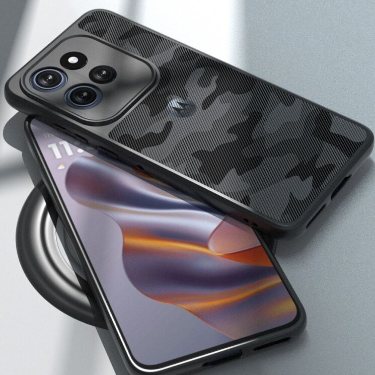 Защитный чехол IBMRS Military для Motorola Edge 50 Neo - Grid Camouflage: фото 5 из 7