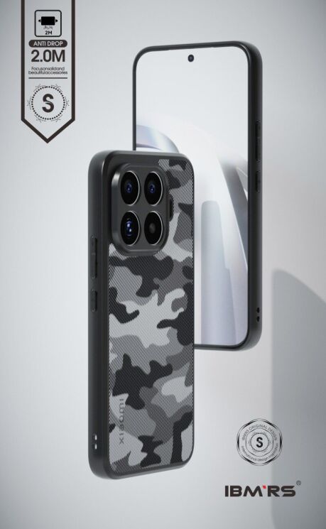 Захисний чохол IBMRS Military для Xiaomi 17T Pro - Artistic Camouflage (422327A) Захисний чохол IBMRS Military для Xiaomi 17T Pro - Artistic Camouflage: фото 2 з 7