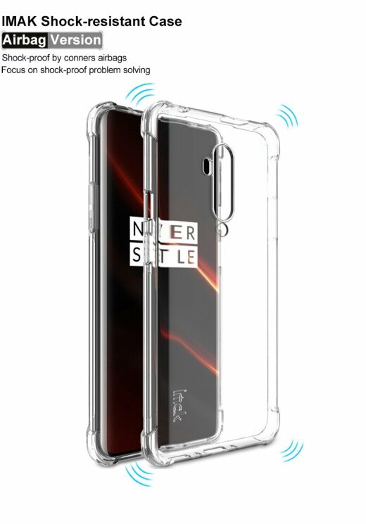 Защитный чехол IMAK Airbag MAX Case для OnePlus 7T Pro - Transparent: фото 6 из 12