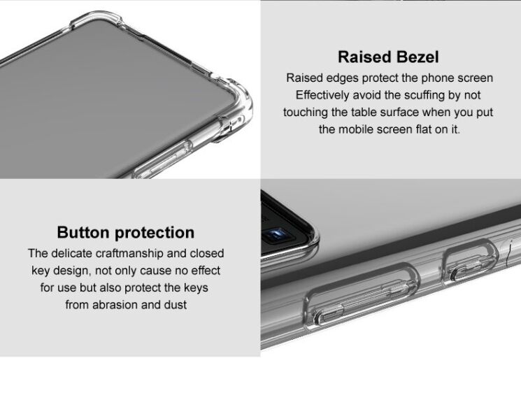 Защитный чехол IMAK Airbag MAX Case для Xiaomi Redmi Note 12 Pro 5G - Transparent: фото 6 из 13