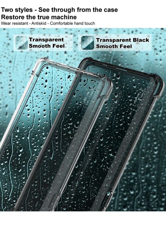Защитный чехол IMAK Airbag MAX Case для Xiaomi Redmi Note 12 Pro 5G - Transparent: фото 4 из 13