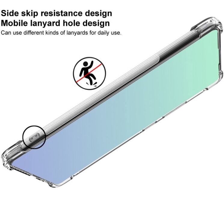 Защитный чехол IMAK Airbag MAX Case для Xiaomi Redmi Note 12 Pro 5G - Transparent: фото 7 из 13