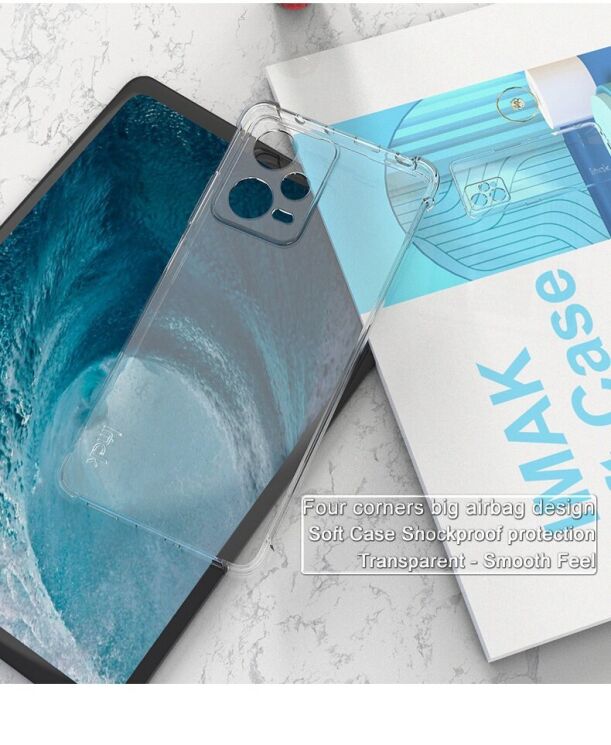 Защитный чехол IMAK Airbag MAX Case для Xiaomi Redmi Note 12 Pro 5G - Transparent: фото 8 из 13